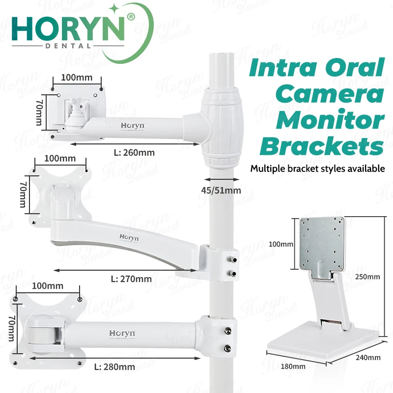 Fotel dentystyczny Duży uchwyt LCD Kamera wewnątrzustna Monitor Wspornik endoskopowy Wydłużone obrotowe ramię montażowe Rama dentystyczna