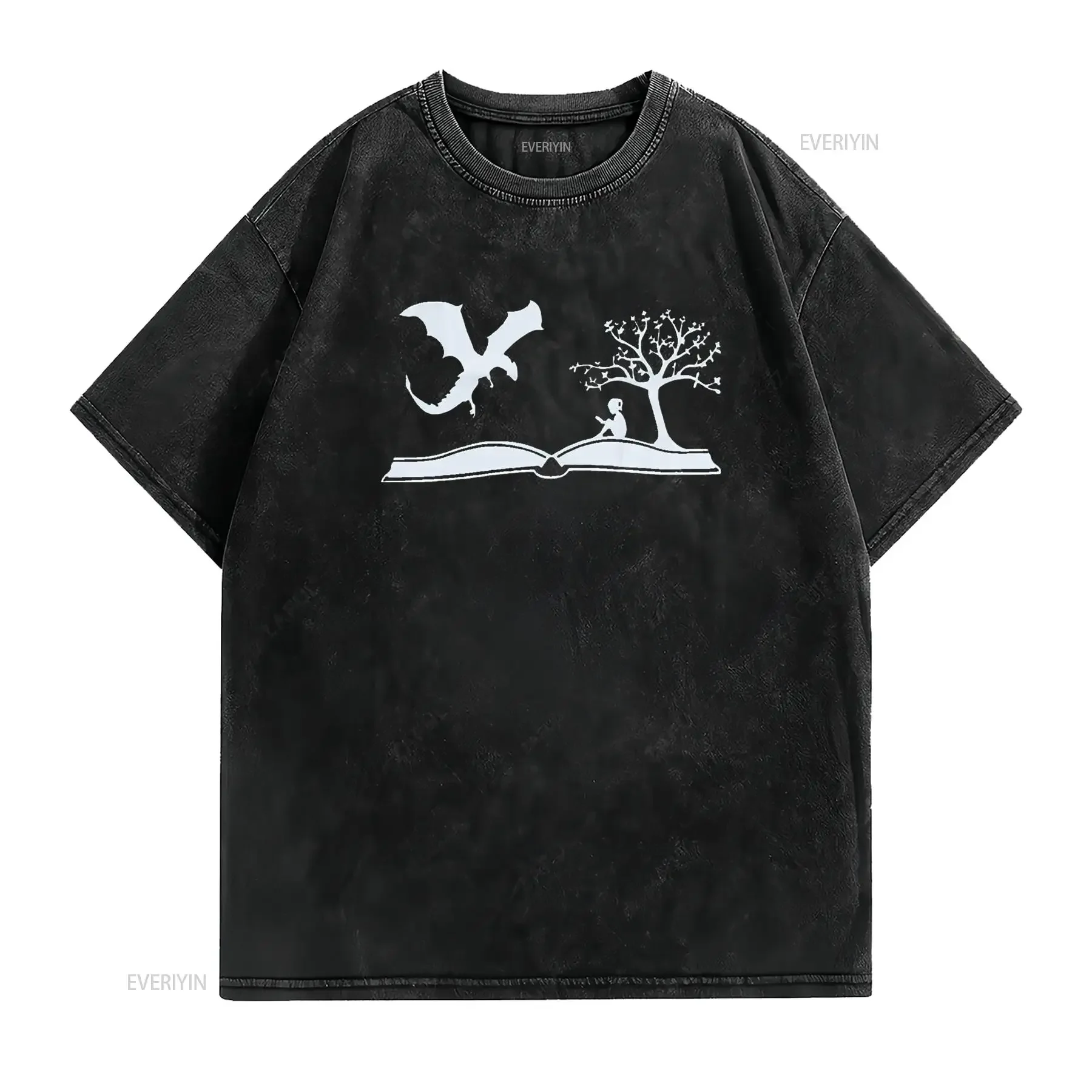 Women Reading Book Lovers Bookworms Tops  s T Shirt with Print Perfect for Summer Fashion vintage Washed Slightly Soft