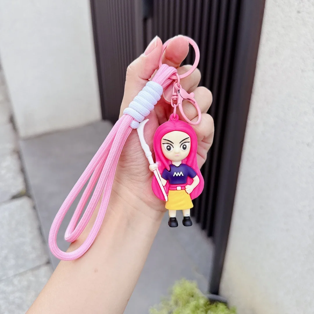1/4pcs KPOP Demon Hunters Keychain Pendant Drip-molded PVC Material Bag Charm DIY Fashion Doll Accessory New Style Gift
