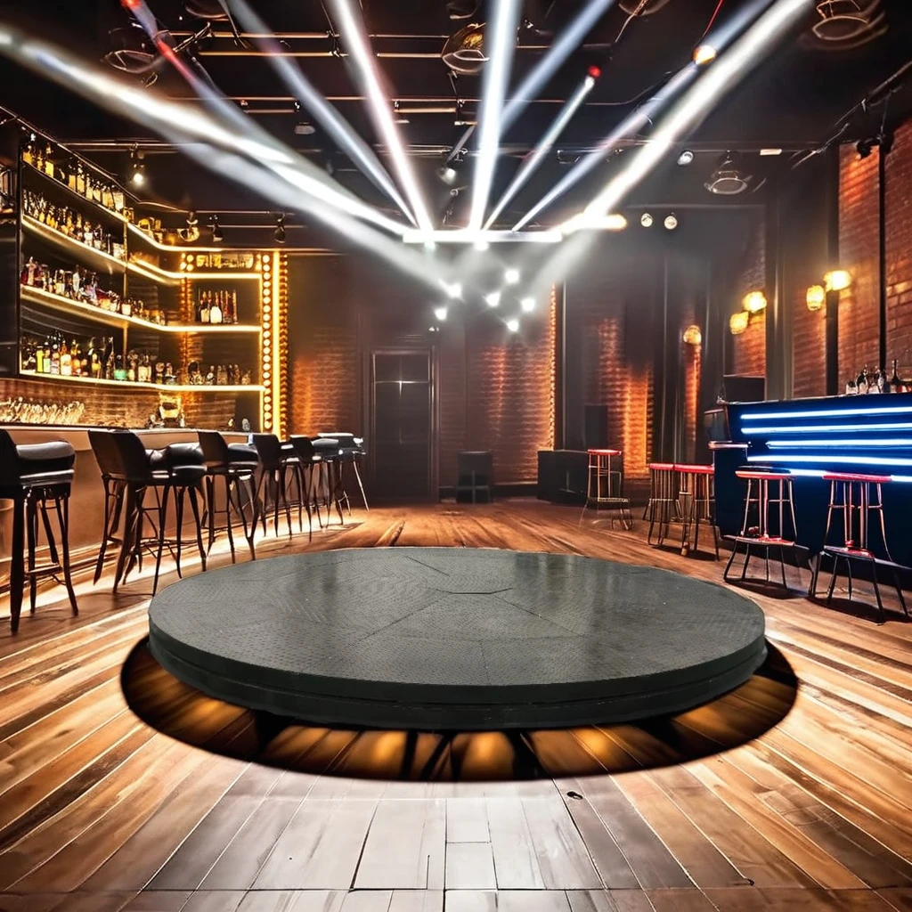 Bar Ktv Club Concert Stadium Rotating Machinery Stage Custom Diameter 5m Hydraulic Lifting and Rotating Stage