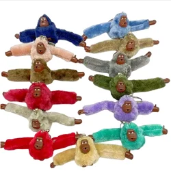 Cute Plush Monkey Keychain Gorilla Backpack Pendant Long Arm Animal Bag Pendants Key Ring Decoration Adult Child Birthday Gifts