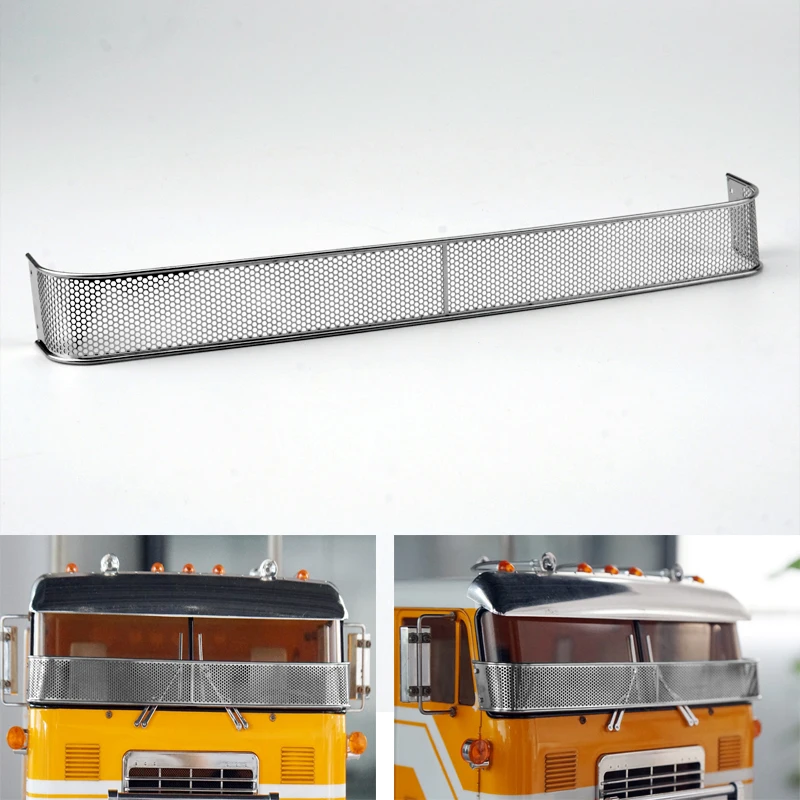 

LESU Metal Windshield Protection Grid Net Cover for 1/14 TAMIYA RC Globe Liner Tractor Truck DIY Model Car