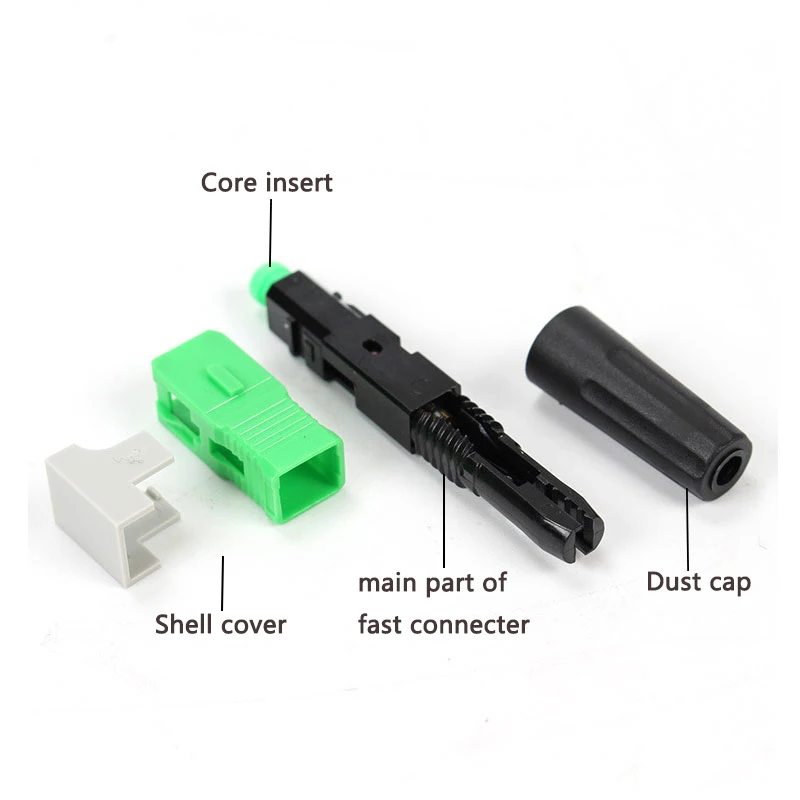 Imagem -05 - Conector Rápido de Fibra Óptica de Modo Único Ftth Cold Connector Tool Adaptador de Montagem de Campo Novo sc Upc Apc 50200 Pcs