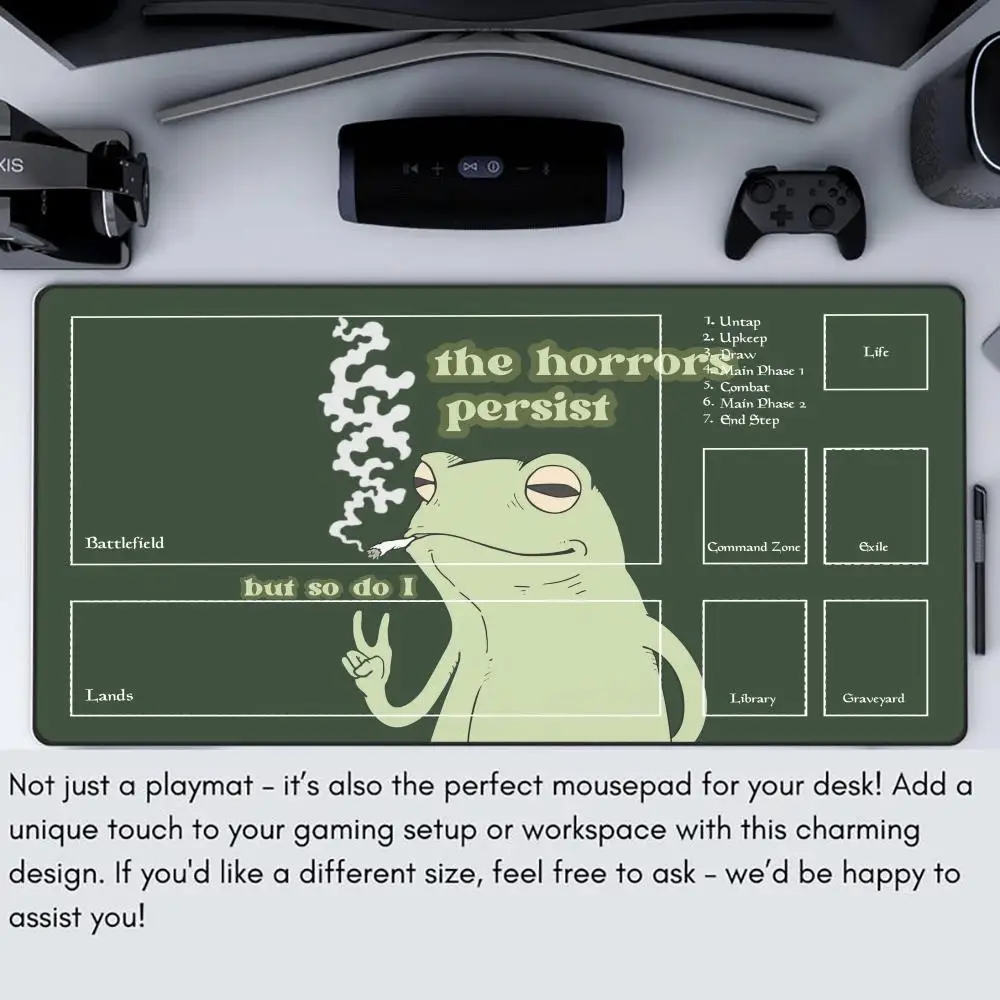 مضحك الضفدع ماوس الوسادة ماجيك جمع Playmat 24 "X14" MTG TCG مكتب عمل حصيرة للعمل لعبة الكمبيوتر المحمول البساط السجاد ماوس الوسادة #6