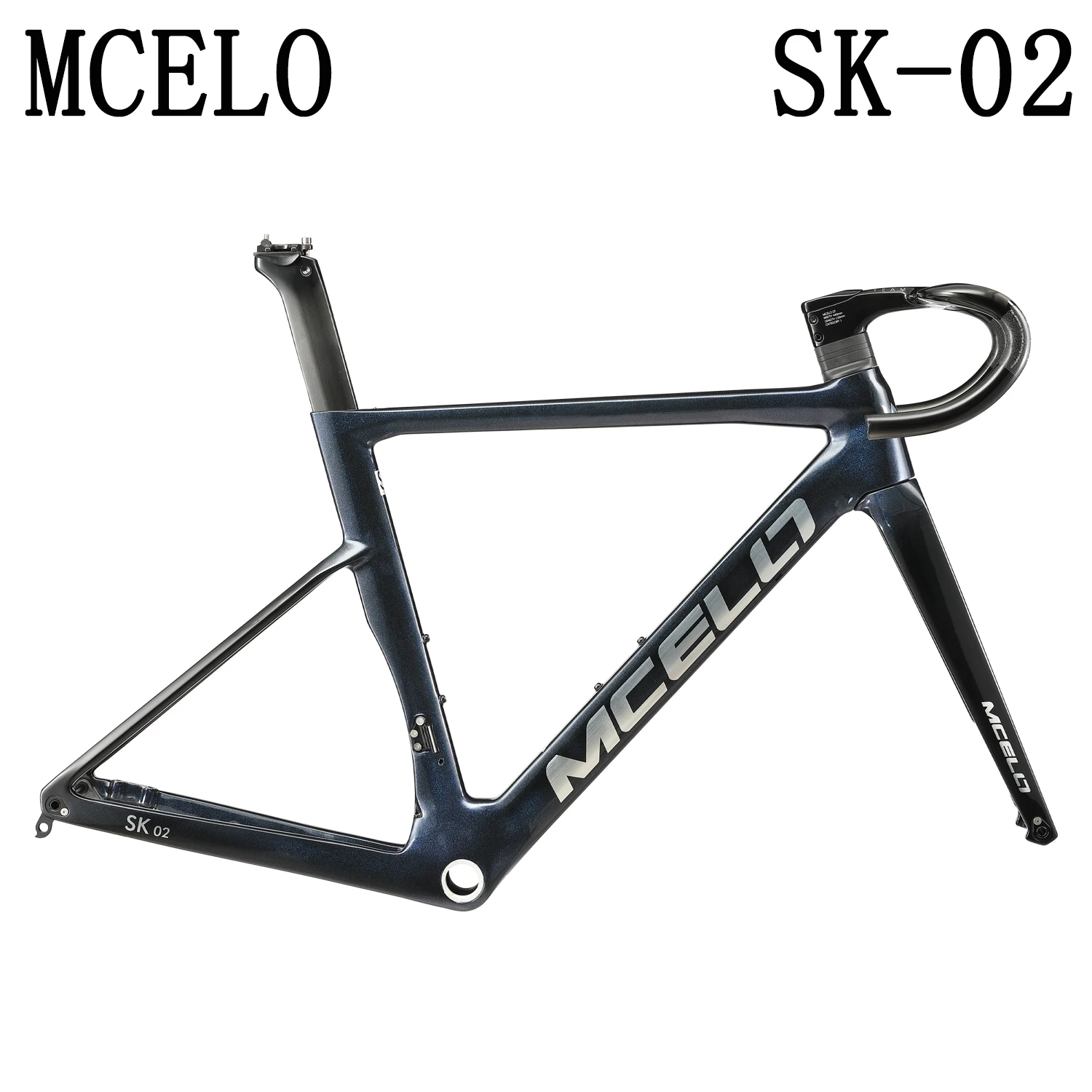 MCELO Carbon Fiber Disc Brake for Road Frame Cycling Disc Brake Aerodynamic Frame Set Ultra Light Hard BSA Axle Road Frame