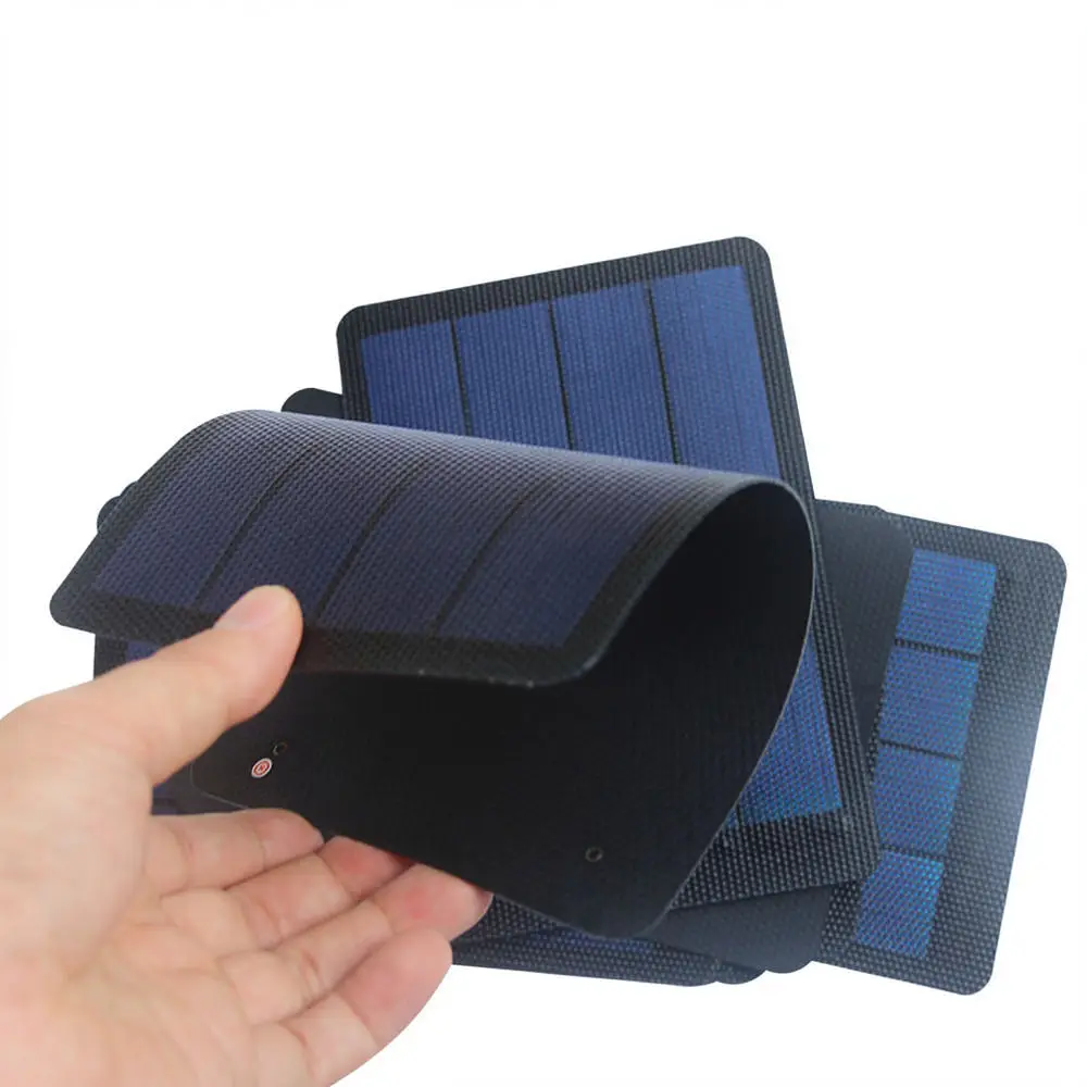 1.5W 6V Flexible Amorphous Silicon Solar Panel Lightweight Photovoltaic Module For Small Electronic DIY Power Application