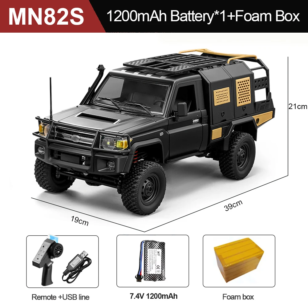 MN82S RC Crawler 1/12 Volledige Schaal LC79 RC Pickup Korte Truck 4WD Afstandsbediening Klimmen Off-road Auto Speelgoed voor Kinderen Volwassenen Geschenken