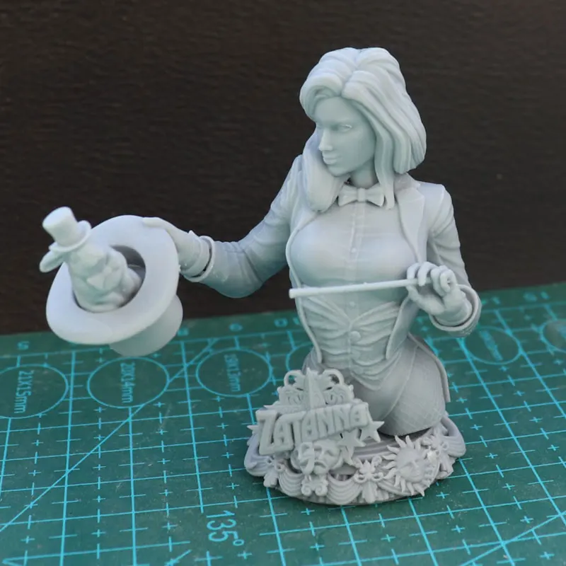 60mm 80mm Resin Model Lady Magic Figure Sculpture Unpainted No Color RW-924