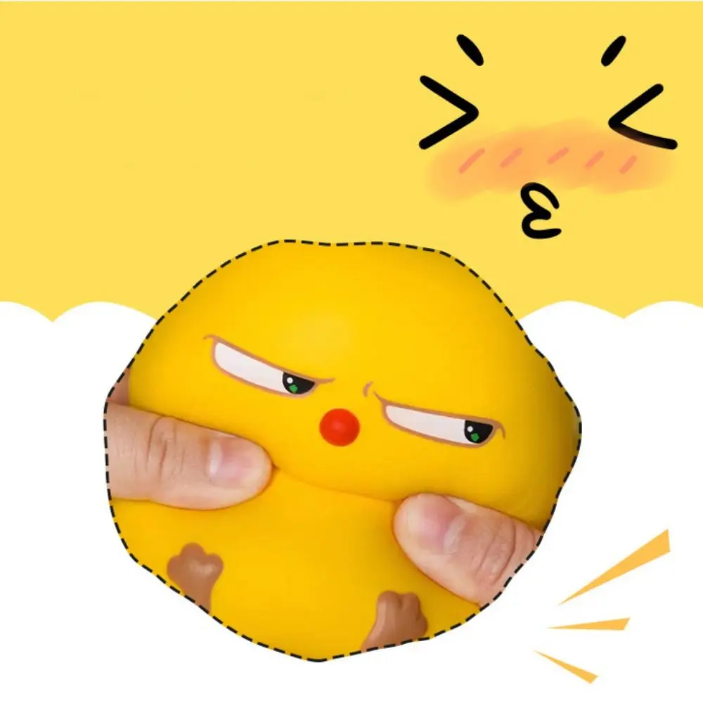 Mignon petit poulet jaune poulet presser jouet rebond lent Fidget dessin animé Fidget jouet sensoriel 3D pincement Compression jouet enfants