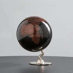 Desktop World Globe Retro Home Decor Accessories Globe Earth 14CM Light Luxury Globe Ornaments World Map Geography Office