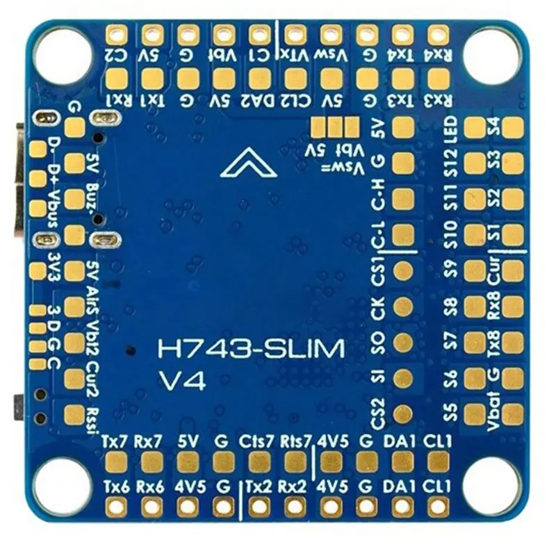 

【ДЕНЬ БЛАГОДАРЕНЬГО ПОКУПЕНИЯ】Полетный контроллер SLIM V4 со встроенным OSD и слотом для MicroSD для FPV RC моделей, дронов с фиксированным крылом, F7 STM32H743 Flight Stac