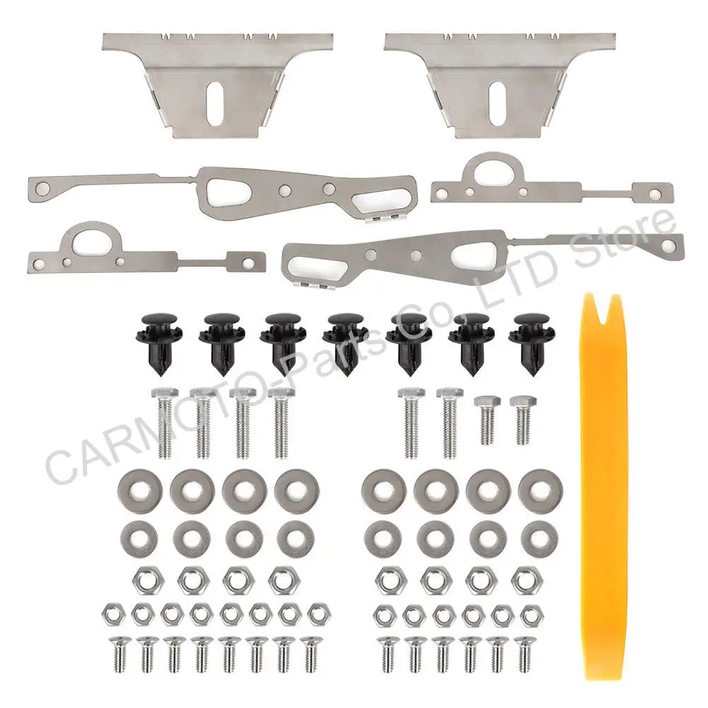 Für 1996-2000 Honda Civic EK Hatchback Coupé Vorderer und Hinterer Stoßfänger-Hebesatz mit Befestigungsmaterial – Detail 6