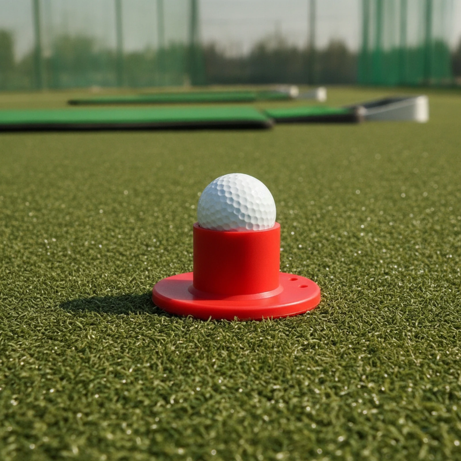 Park Golf Tee Compact Rubber Tee with Circular Base Golf Ball Holder Lightweight Reusable for Golfers