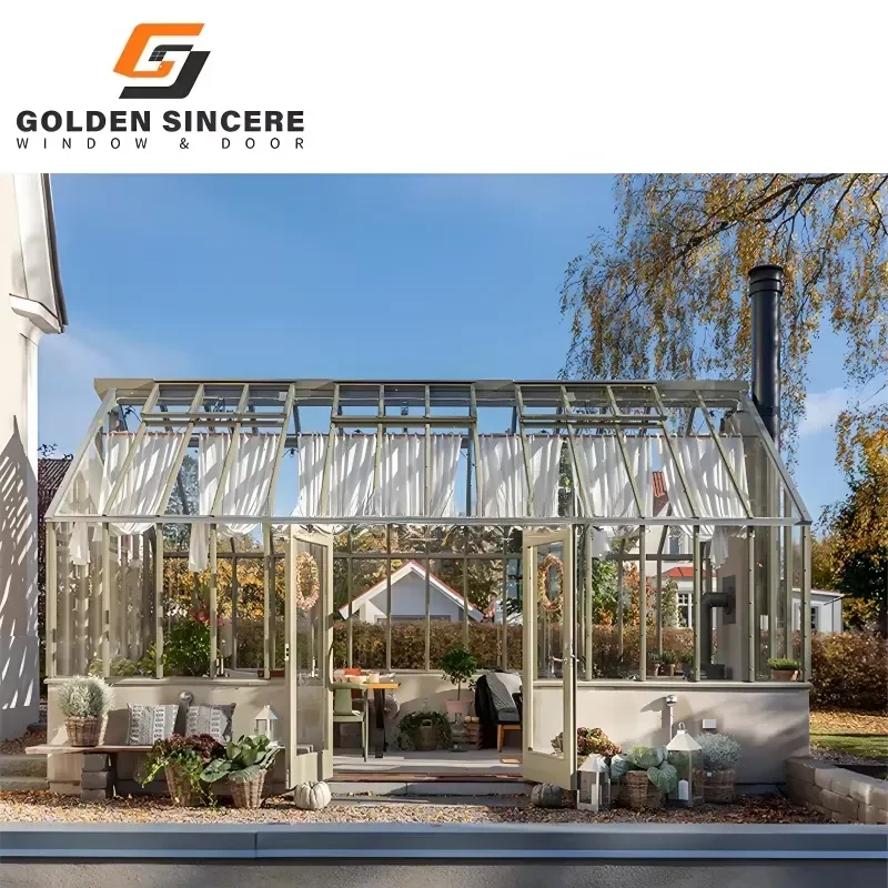 GS Thermal Glass Room Sunroom with Masonry Base Wall for Enhanced Stability for for