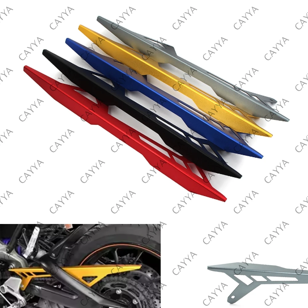 Motorcycle Chain Guard Cover Protector Aluminum Billet For Yamaha MT-09 MT09 FZ09 XSR900 FJ09 2014 2015 2016 2017