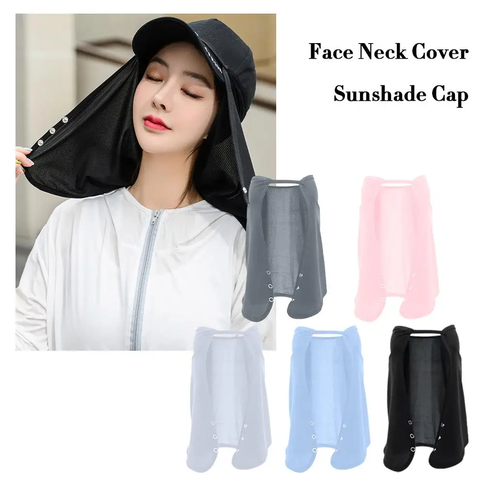 Women Neck Protection For Men Silk Scarf UV Protection Outdoor Cap Mask Sunscreen Veil Anti-uv Face Cover Scarf Sunscreen Mask