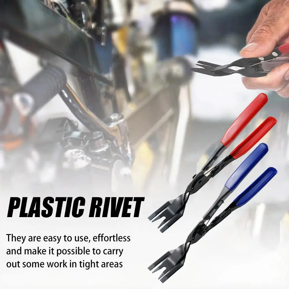 Auto Headlight Opening Pliers Trim Clip Removal Tool Plastic Rivet Buckle Remover Door Panel Pliers Heat-Treated Steel Car Tool - view 4