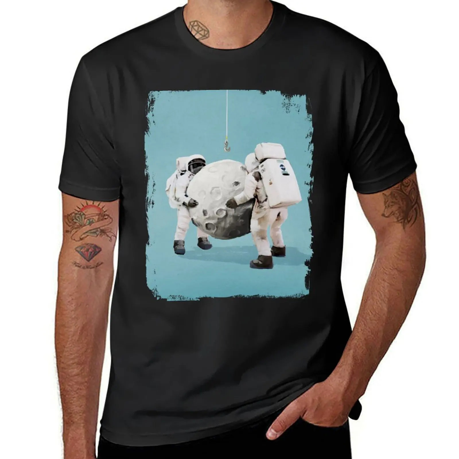 

Hanging the moon T-Shirt vintage clothes shirts graphic plus sizes graphic t shirts t shirts for men