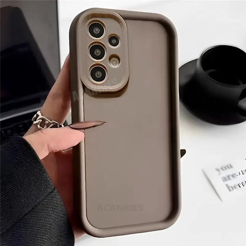 A 52 32 53 33 Cute 3D Bear Liquid Silicone Case For Samsung Galaxy A52 A53 A33 A73 A13 A23 A32 A72 4g 5g Cartoon Soft Cover A52s