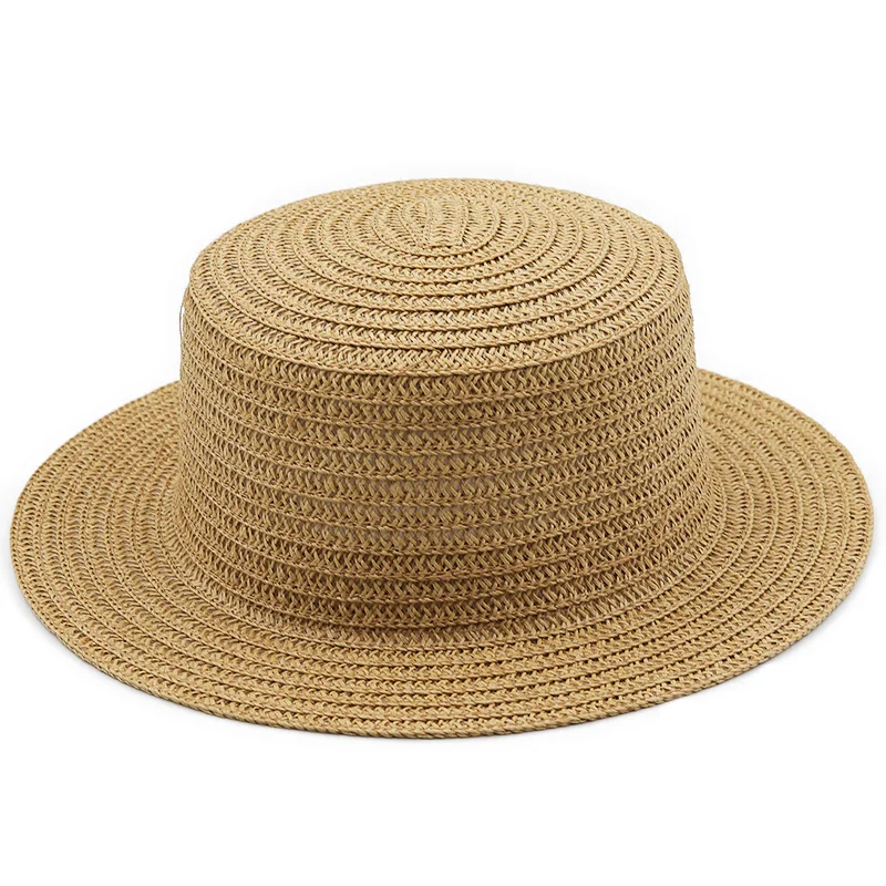 

Simple DIY Summer Straw Sun Hat For Women Flat Wide Brim Beach Hats UV Protection Hat Girl sun hat Lady Panama Hat