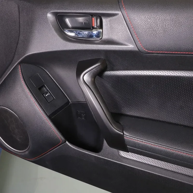 Para Toyota 86 Subaru BRZ 2012-2020 ABS fibra de carbono Panel de puerta de coche manija cubierta de agarre pegatina embellecedora accesorios de Interior de coche
