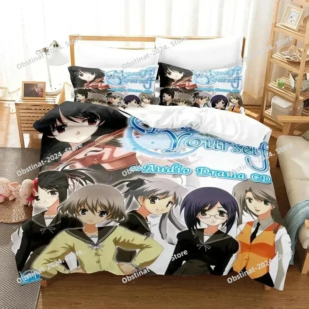

3D Print Anime Myself Yourself Bedding Set Duvet Cover Bed Set Quilt Cover Pillowcase Comforter king Queen Size Boys Adult