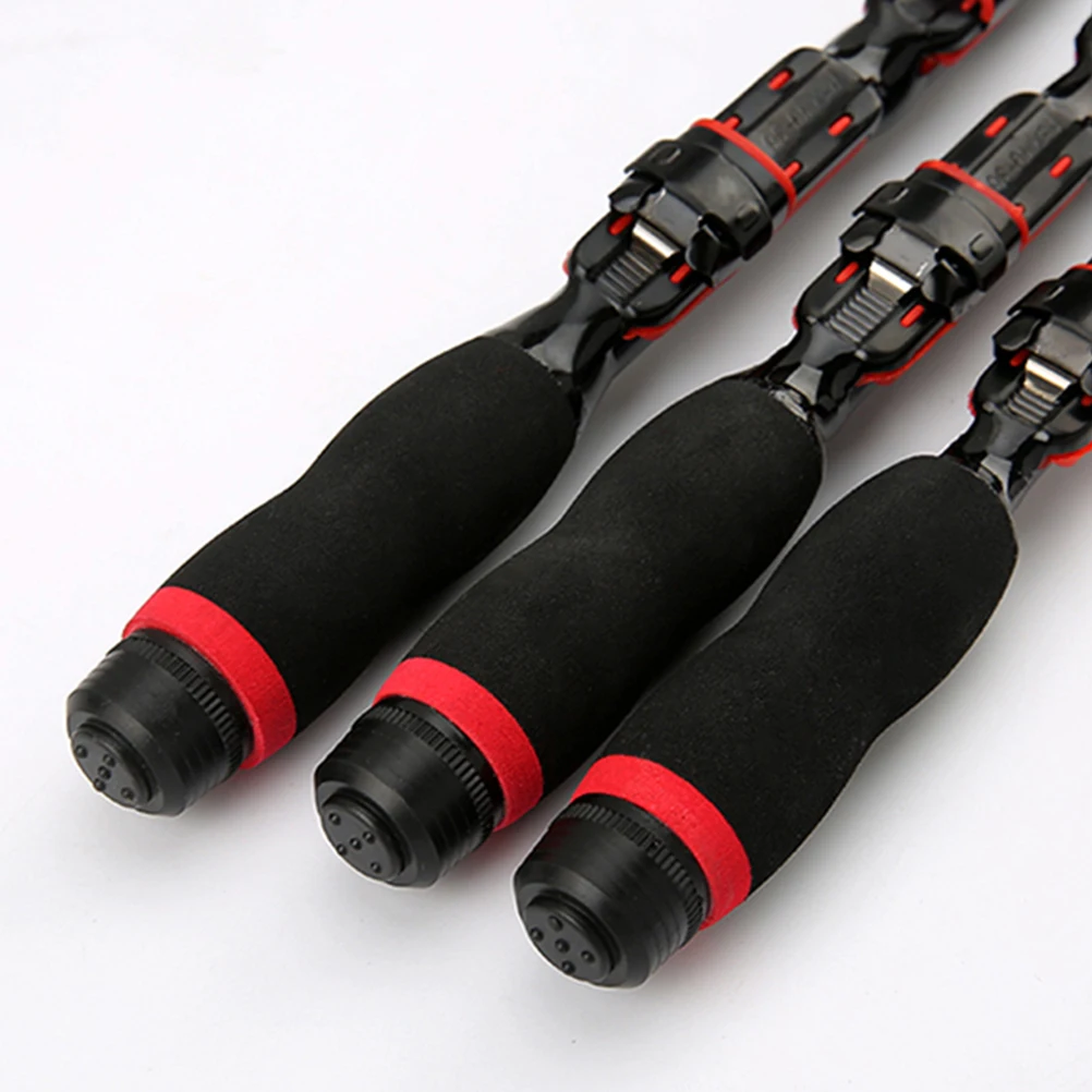 

Portable Fishing Rod Telescopic Foldable Pole Black Travel Size Premium Material Durable Practical Ergonomic Handle