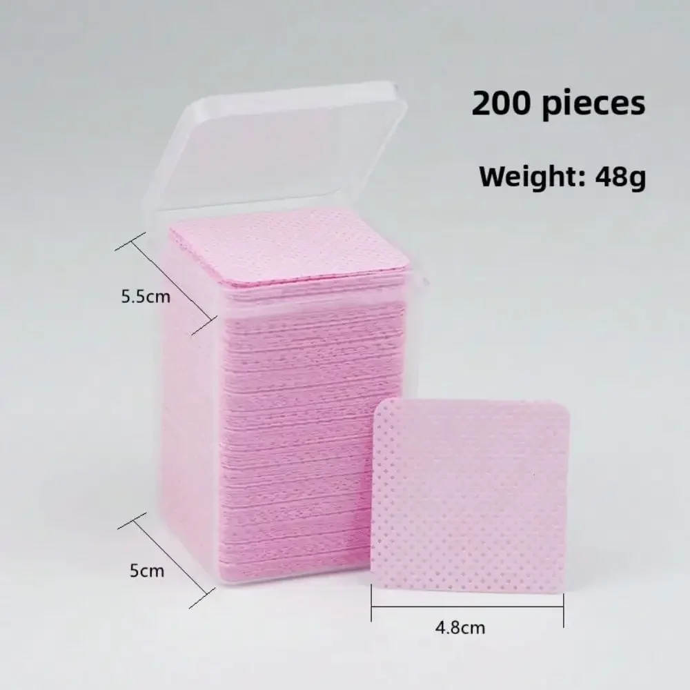 200PIECES POXED NAIL ART MAGIC WIPE COTTON SHEET EYELASH EYELASH GLUE BOTTLE MOUTH WIPE CLEANING COTTON SHEET NAIL TOWEL WASH NAIL ART COTTON SHEET