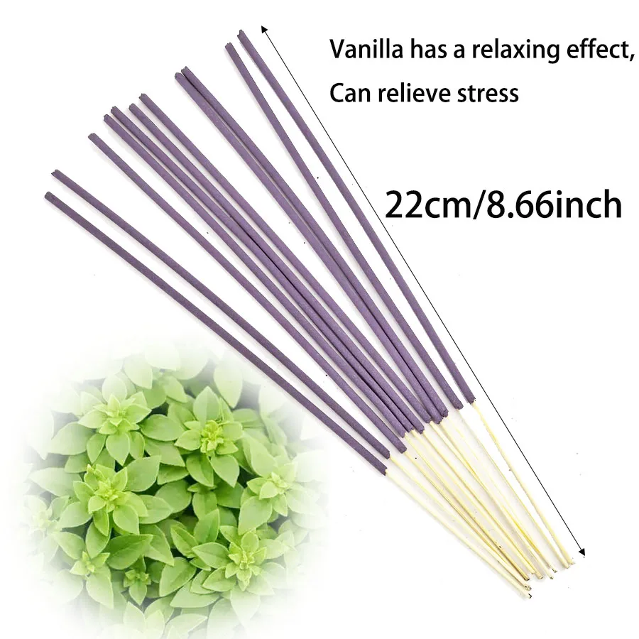 バニラの香りのアロマセラピースティック、長時間持続する香り付 - Smokeless Incense Stick のレビューと価格