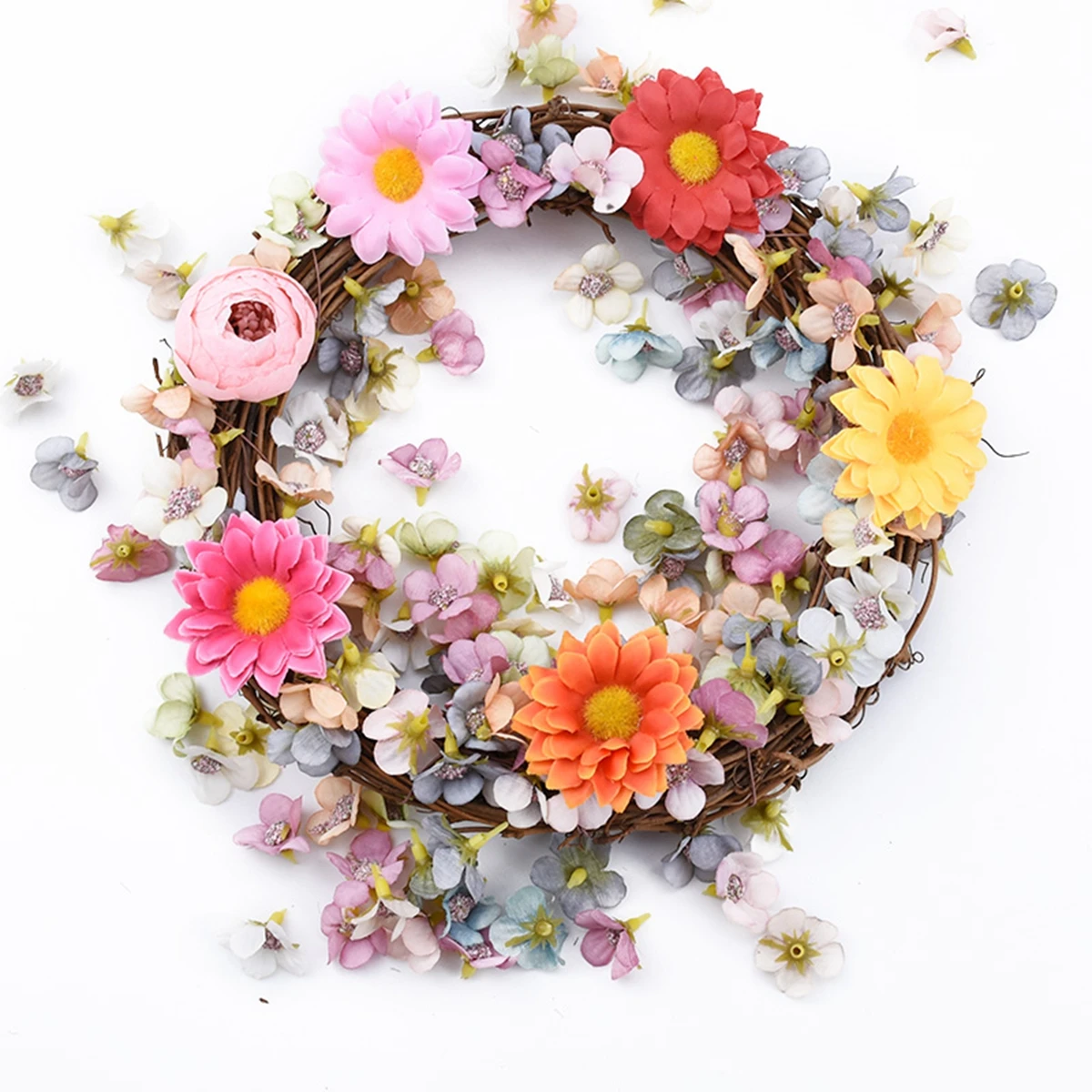 

10Cm/15cm/20cm Artificial Rattan Frame Home Wedding Christmas Outdoor Garden Decor DIY Bride Wreath Wall Hanging Accessory Cheap