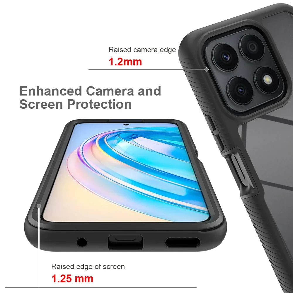 HonorX9 X8a Magic 4 Lite Crystal Case Front 360 Protect Bumper Armor for Huawei Honor X7a Plus X8 X9 X7 A Phone Cover Magic4 5G