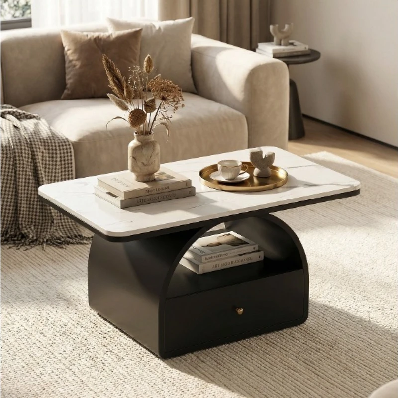 

Modern Designer Coffee Table Decoration Living Room Simple Aesthetic Coffee Table Minimalist Center Mesa Auxiliar Home Furniture