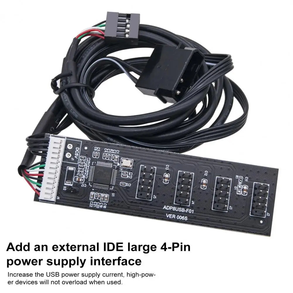 Usb Connector Splitter Universal 9-pin Usb Adapter High-speed Usb 2.0 Hub Adapter with 9-pin Connector Splitter for Motherboard