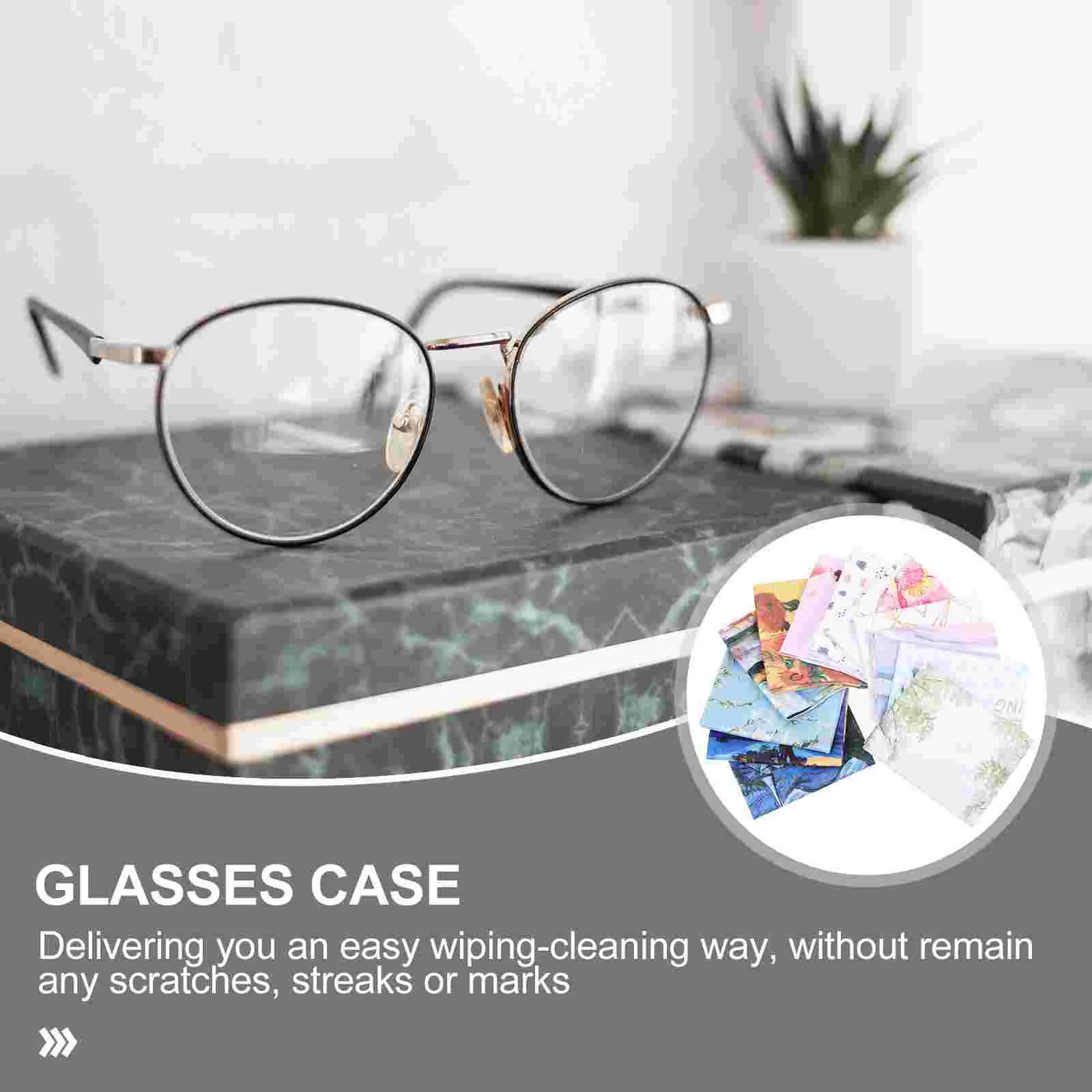 12 Pcs Glasses Cleaning Cloth Eyeglasses Accessories Lens Wiping Cloth Glasses Wipes Microfiber For Screen Tv Monitor Laptop