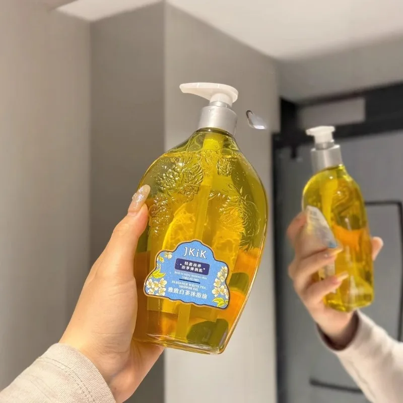 500ml White Tea Bath Oil Gentle, Cleansing, Moisturizing, Delicate, Exfoliating Smooth Deeply Nourishing Shower Oils