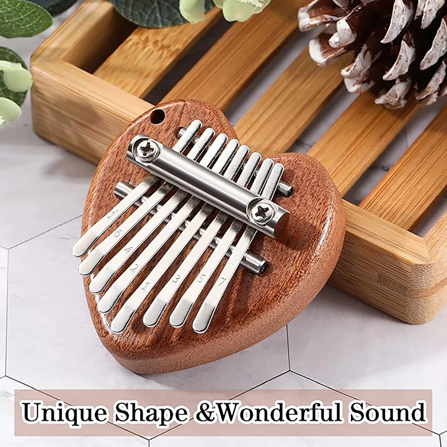 Children's Mini Thumb Piano Toy Karinbaqin Finger Piano 8-tone Piano Beginner Mini Thumb Piano Portable
