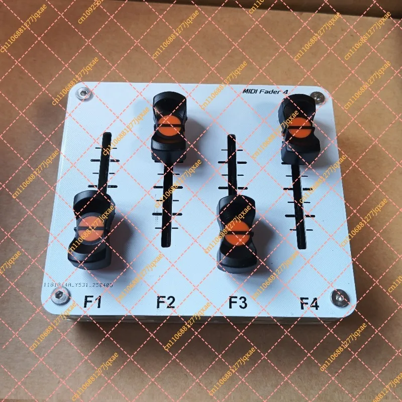 4-Channel MIDI Push Rod 42mm Fader Custom CC USB Interface Music Controller for DAW DJ Production