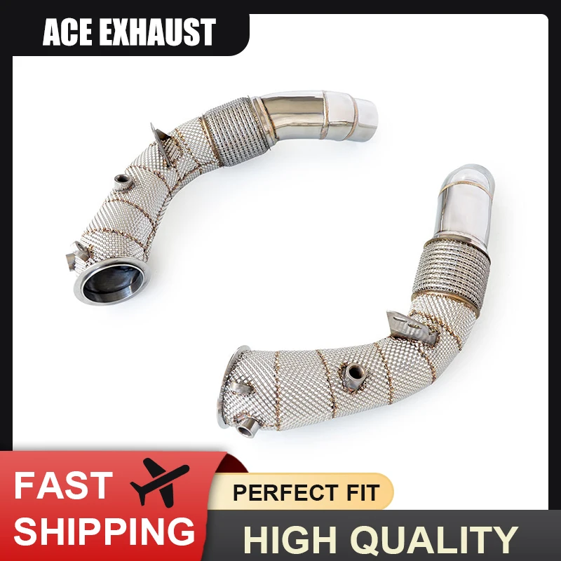 Geeignet für BMW M5 M6 F10 F15 4.4T 2012-2016 Hochleistungs-Downpipe zur Fahrzeugmodifikation, verbessert die Rennleistung und Leistung. – Detail 4