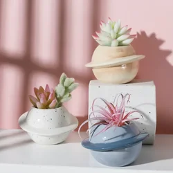 Plant Pot Planet Ceramic Flower  Groot Vase Cachepot for Flowers  Home Decorations Balcony Orchard and Garden Desktop Decor