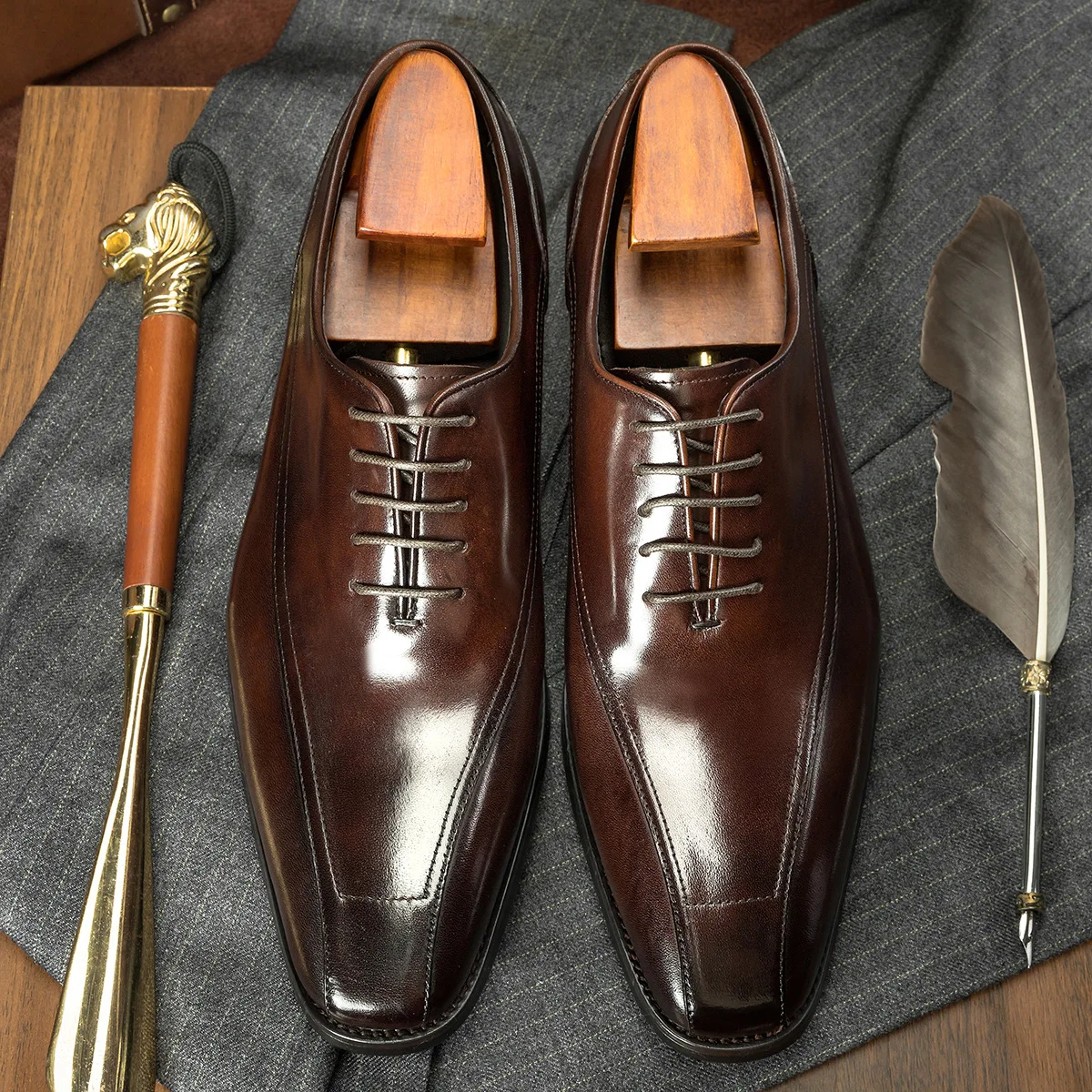 Italian Mens Oxfords Dress Bus - огляд і ціна Men Formal Wear Sale