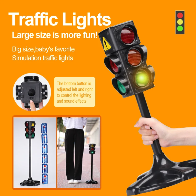 

Large Traffic Light Traffic Light Lighthouse Scene Accessories Safety Education Props Children Simulation Toy Model B045