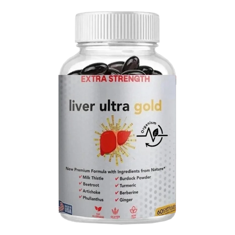 مكمل غذائي، 60 كبسولة، دعم طبيعي لتنظيف وإصلاح الكبد، يحتوي على شوك الحليب، والخنق، والشوك #1