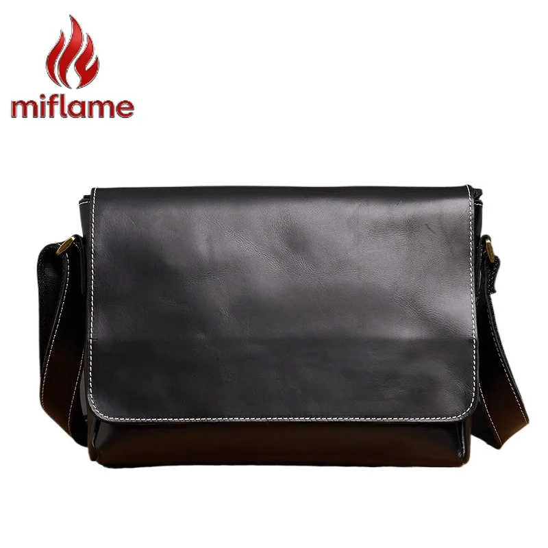 

Мужская сумка-мессенджер из натуральной кожи – винтажная сумка Crazy Horse, ретро-сумка через плечо ручной работы для повседневного образа