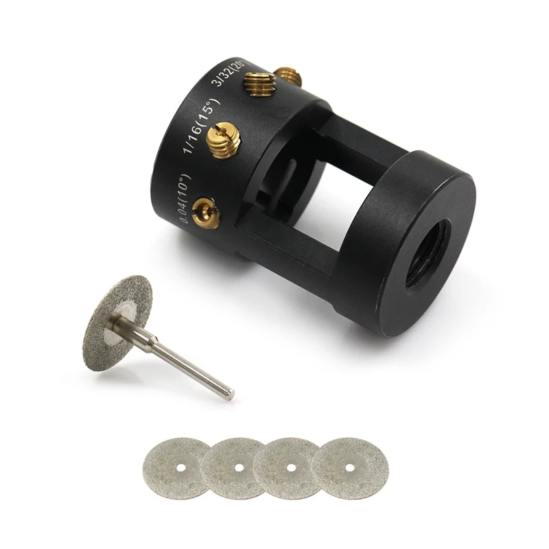 Точилка для электродов, головка для точильного станка, аксессуары для сварочных инструментов TIG с отверстием для резки, с несколькими углами и изгородями, с горизонтальным отверстием
