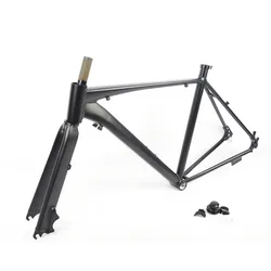700c Road Bike Frameset Racing Bicycles Frame Disc Brake Aluminum Gray 43 / 48 / 51cm Alloy Bicycle Parts Quadro De Bicicleta