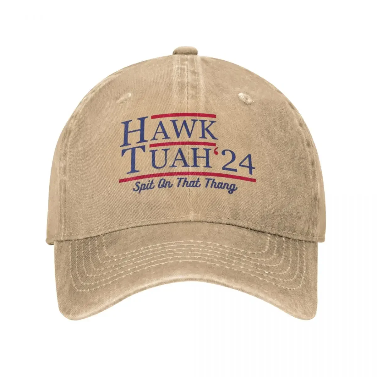 

Vintage Hawk Tuah 24 Spit On That Thang Baseball Cap Men Women Distressed Washed Snapback hawks Outdoor Summer Adjustable Hats