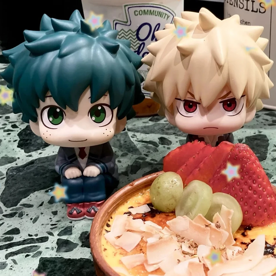 1-3pc boku nenhum herói academia anime figura midoriya izuku figura de ação bakugo katsuki/todoroki shoto estatueta pvc coleção brinquedos