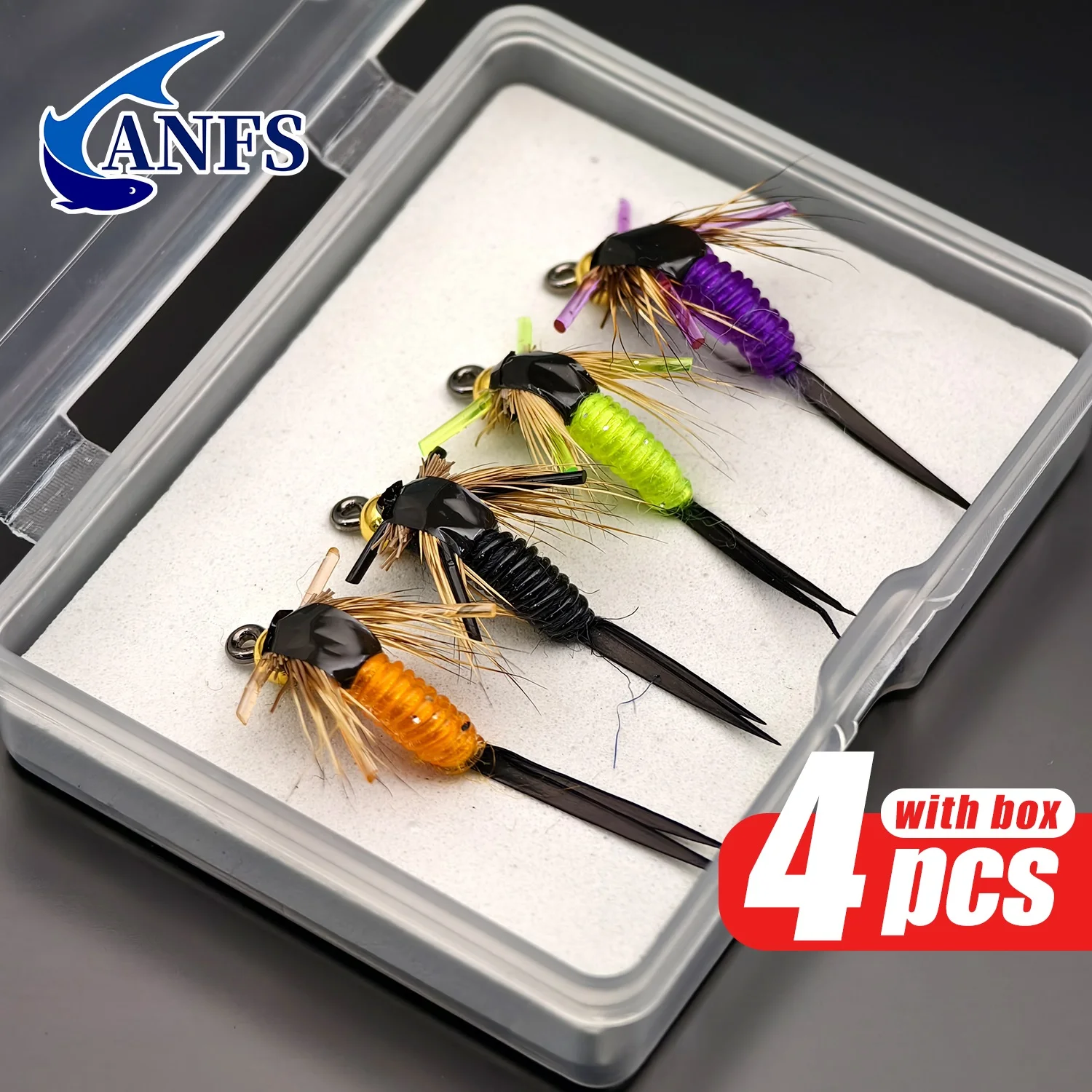 Anfs 4Pcs Fly Fishi…