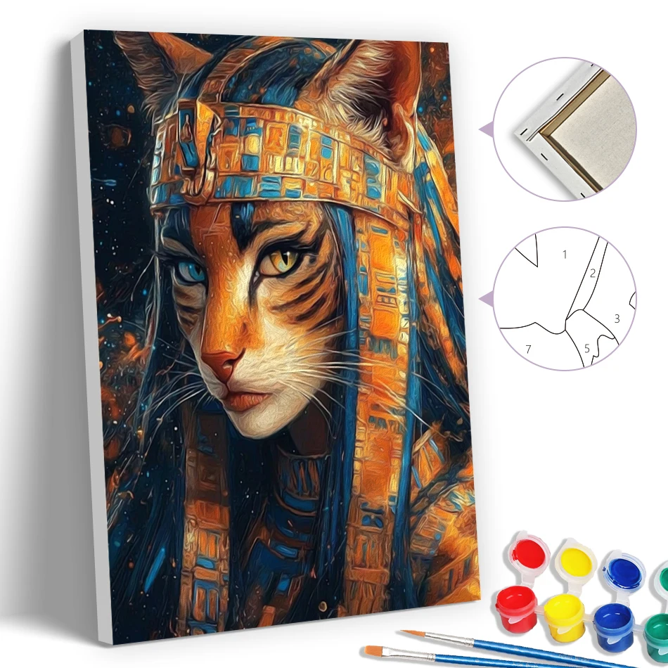 

SDOYUNO Simple Painting By Numbers Modern Pictures 20X30cm With Frame Drawing Diy Set Abstract portrait Artwork Oil Art Acrylic