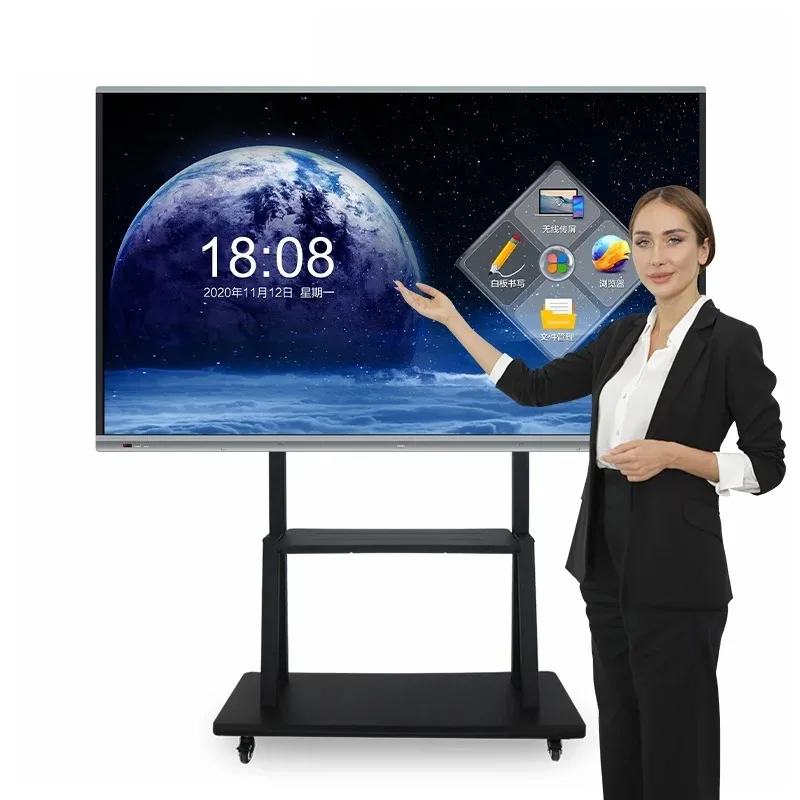 

Interactive Electronic Whiteboard 65/75/86/98 Inch All-In-One Conference Flat Touch Screen - Top Selling Factory Direct